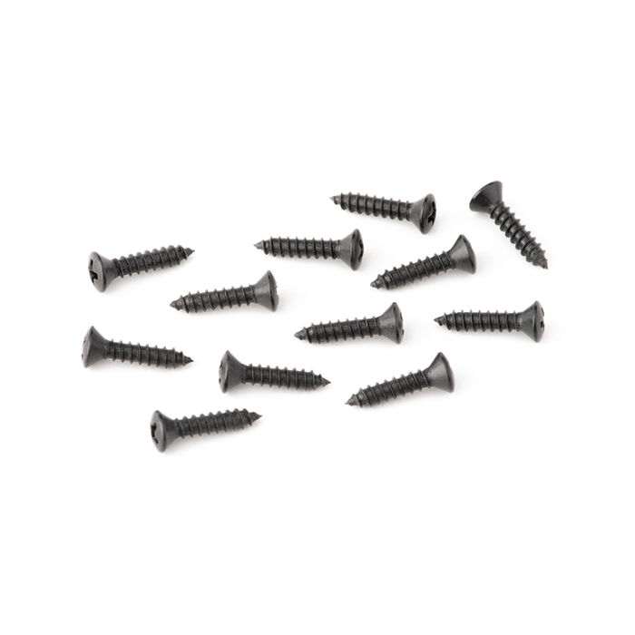 Genuine Fender Battery Cover Mounting Screws, Deluxe Series Basses, 4x1/2 Black