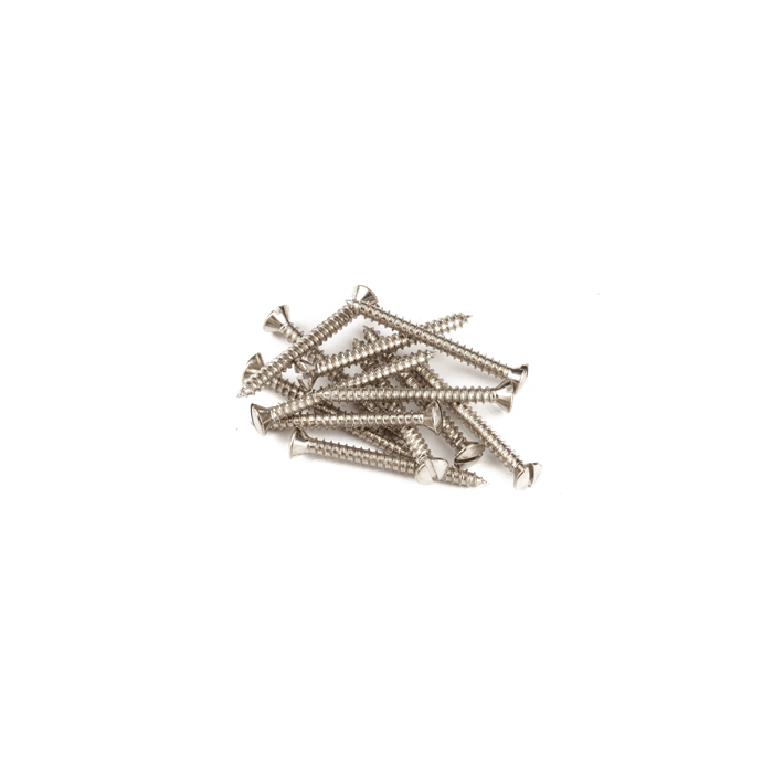 Genuine Fender 8x1-3/4" Neck Screws (12) for Vintage Telecaster, Esquire, NICKEL