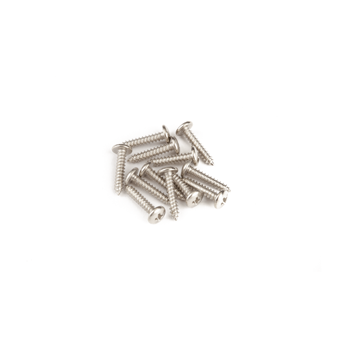 Genuine Fender 3x1/2" Truss-head Rod Control Plate Mounting Screws, 12-Pieces