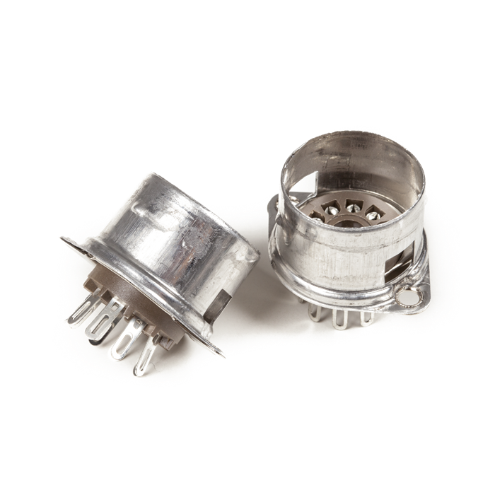 Genuine Fender Preamp Amp/Amplifier Tube Sockets, 9 Pin, Set of 2 - 002-3606-049