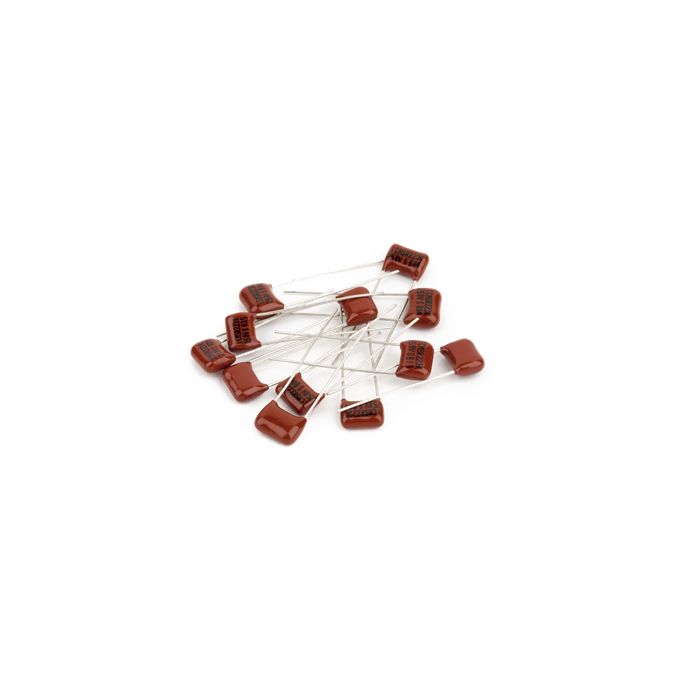 Genuine Fender Metalized Polyester Film Radial .022 uF Capacitors, Set of 12