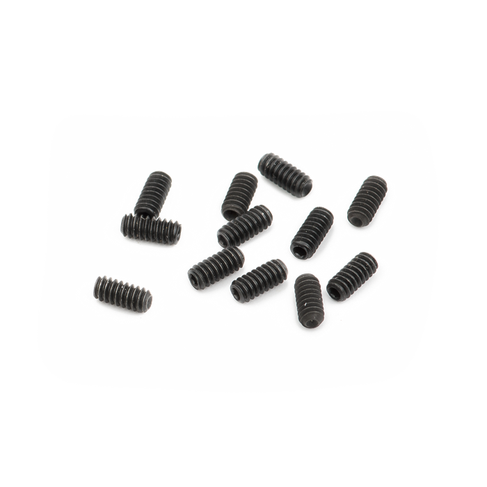 Fender American Guitar Bridge Saddle Height Adjustment Screws (1/4"), Black (12)