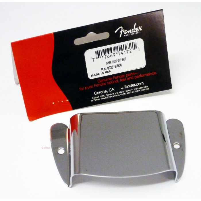 Genuine Fender '51 Precision P Bass Pickup Cover Plate - Chrome