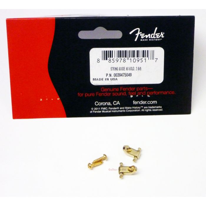 Genuine Fender American Standard Series Guitar GOLD String Guides - Package of 2
