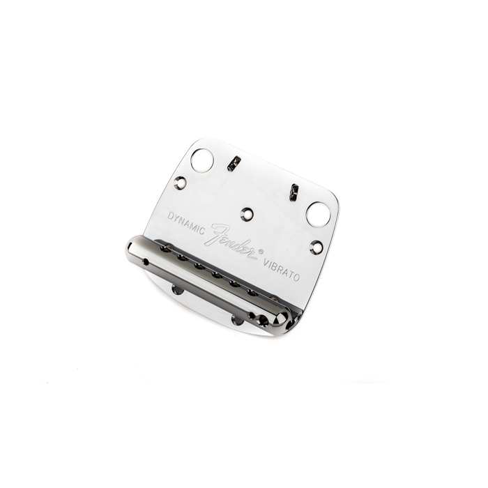 Genuine Fender Mustang Dynamic Guitar Tremolo Vibrato Bridge Tailpiece - Chrome