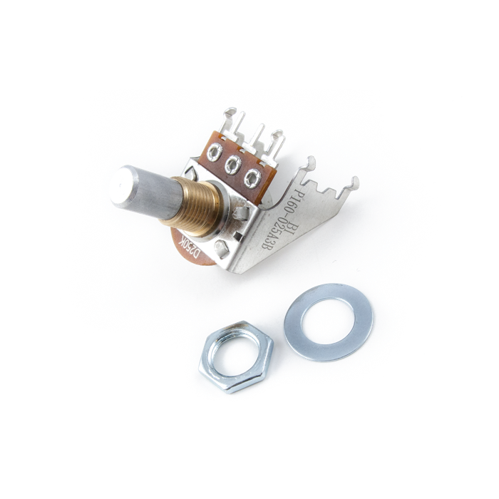 Genuine Fender 250K Audio Taper Snap-In-Style 1/4" Solid-Shaft Potentiometer