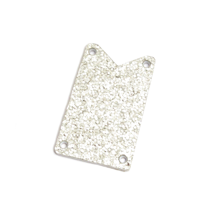 Genuine Gretsch Truss Rod Cover, Silver Falcon, Silver Sparkle, 006-2646-000