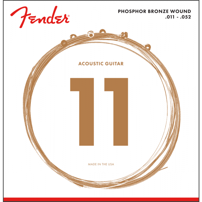 Fender 60CL Phosphor Bronze Acoustic Guitar Strings - CUSTOM LIGHT 11-52