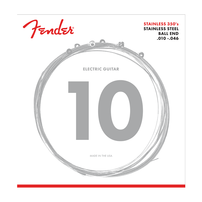 Fender 350R Stainless Steel Electric Guitar Strings Set - REGULAR 10-46