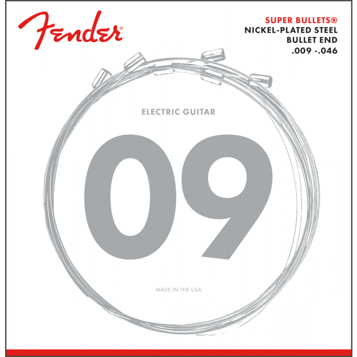 Fender 3250LR Super Bullets Electric Guitar Strings Set - LIGHT REGULAR 9-46