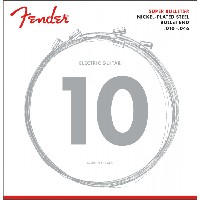 Fender 3250R Super Bullets Electric Guitar Strings Set - REGULAR 10-46