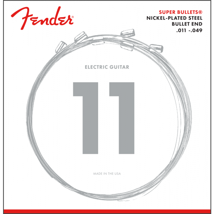 Fender 3250M Super Bullets Electric Guitar Strings Set - MEDIUM 11-49