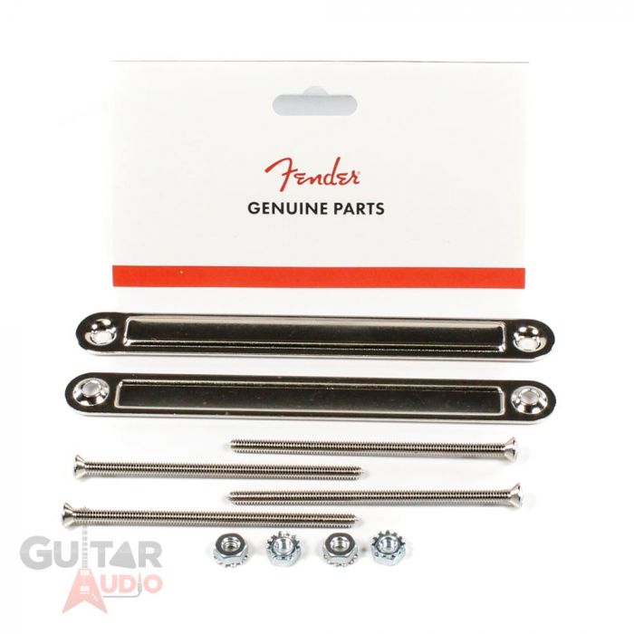 Genuine Fender Amp/Amplifier Chassis Straps Pair with Mounting Screws - Large