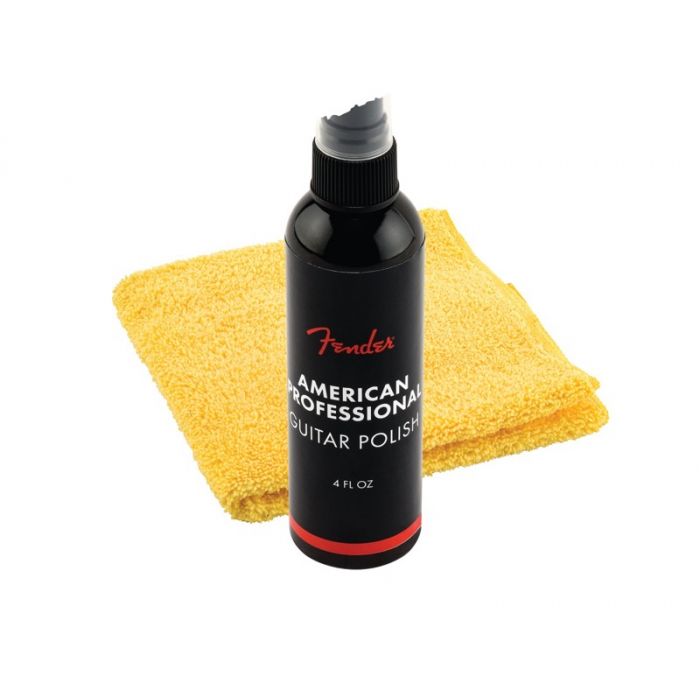 Genuine Fender 4oz Guitar Polish and Shop Cloth Maintenance/Cleaner Care Pack