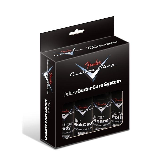 Genuine Fender Custom Shop 4-Step Deluxe Guitar Cleaning Kit, 099-0539-000