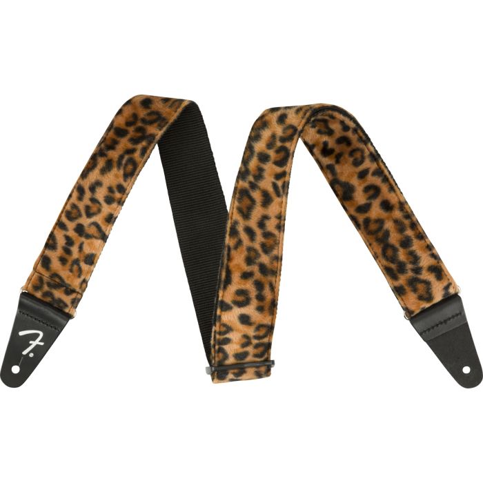 Genuine Fender 2" Wide, Wild Animal Faux Print Guitar Strap - Leopard