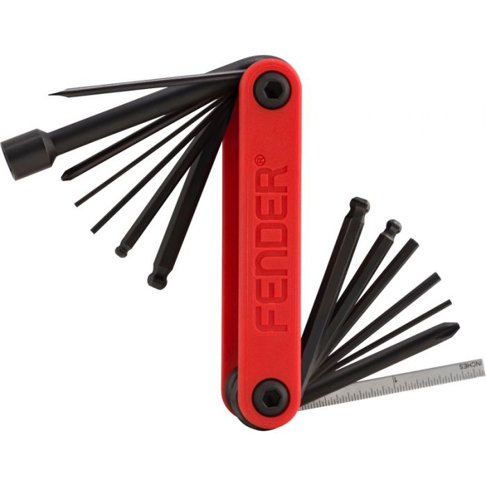 Genuine Fender 14-in-1 Guitar/Bass Multi-Tool Maintenance 099-0654-020