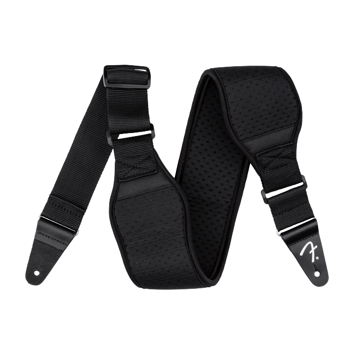 Fender Swell Neoprene Guitar Strap, Ultimate Comfort, 3" Wide, Black