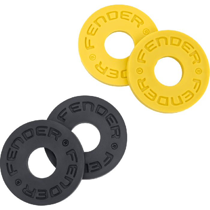 Fender Third Man Records Black & Yellow Strap Blocks Lock System (4-Pack)