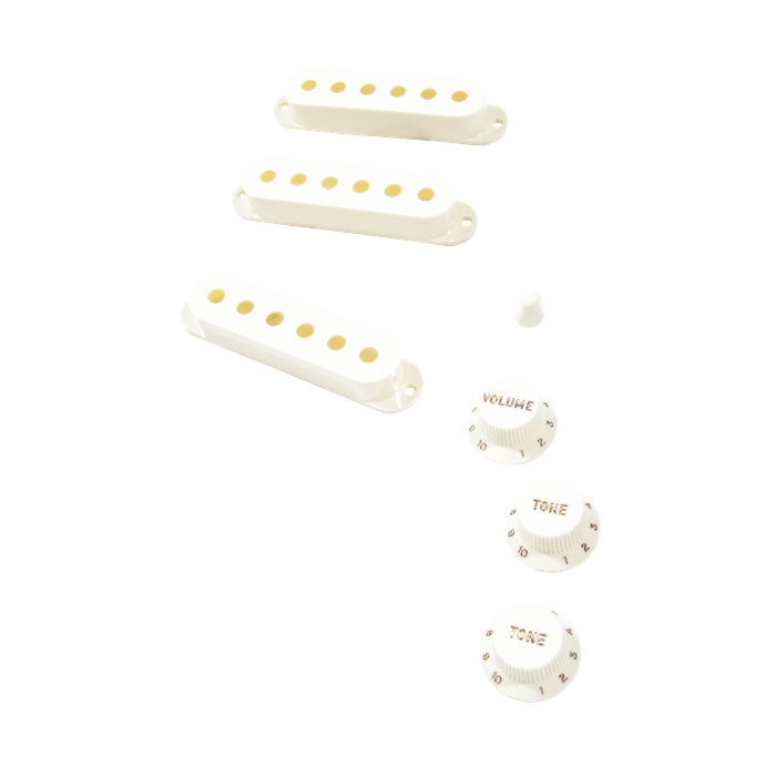 Genuine Fender Pure Vintage '60s Stratocaster/Strat Accessory Kit, VINTAGE WHITE