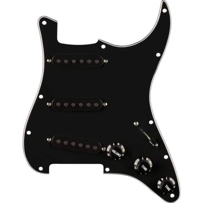 FENDER Pre-Wired Pure Vintage '65 Loaded Strat w/RWRP Middle, Black, 11-Hole