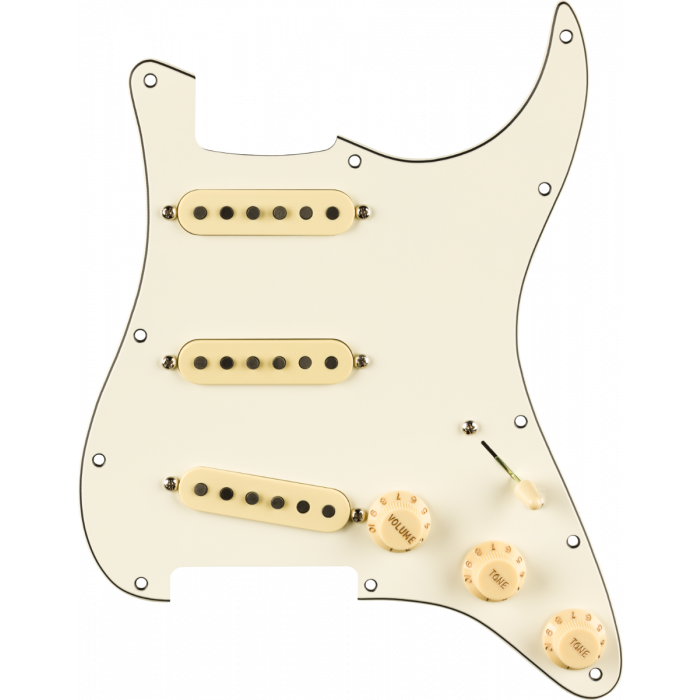 FENDER Pre-Wired Pure Vintage '65 Loaded Strat w/RWRP Middle, Parchment, 11-Hole