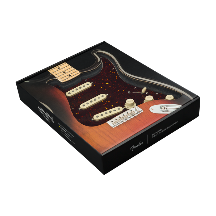 Genuine FENDER Pre-Wired CUSTOM SHOP '69 Loaded TORTOISE SHELL Strat Pickguard