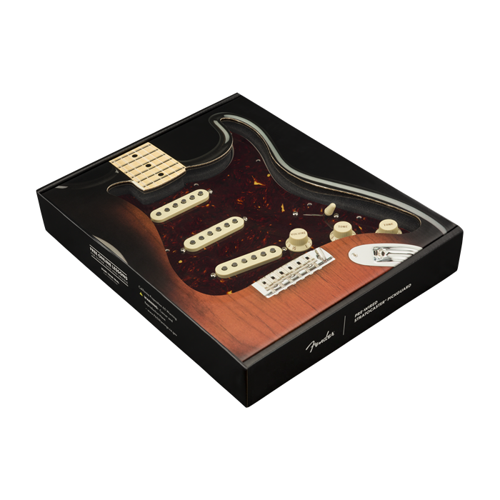 Genuine FENDER Pre-Wired TEXAS SPECIAL Loaded TORTOISE SHELL Strat Pickguard