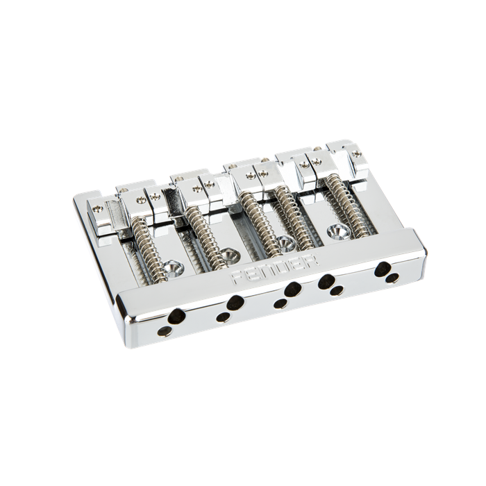 Genuine Fender HiMass 5-String Bass Wide Bridge w/ Zinc Saddles - Chrome