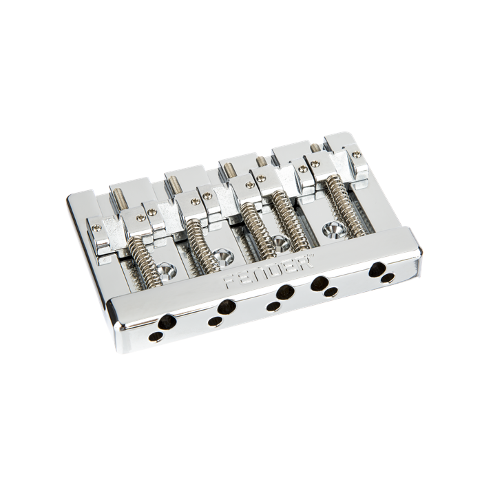 Genuine Fender HiMass 5-String Bass Narrow Bridge with Brass Saddles - CHROME