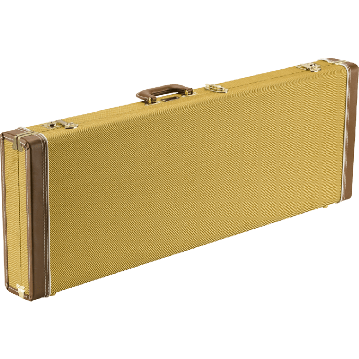 Fender Classic Series Wood Case Strat/Tele, Yellow Tweed Guitar Case