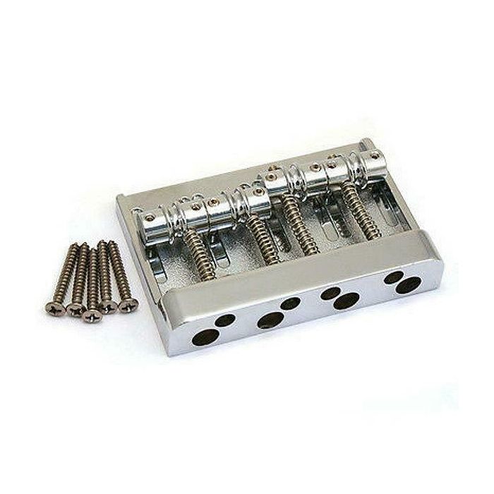 Genuine Fender HIMASS 4-String 5-Hole Chrome Jazz/Precision Badass Bass Bridge