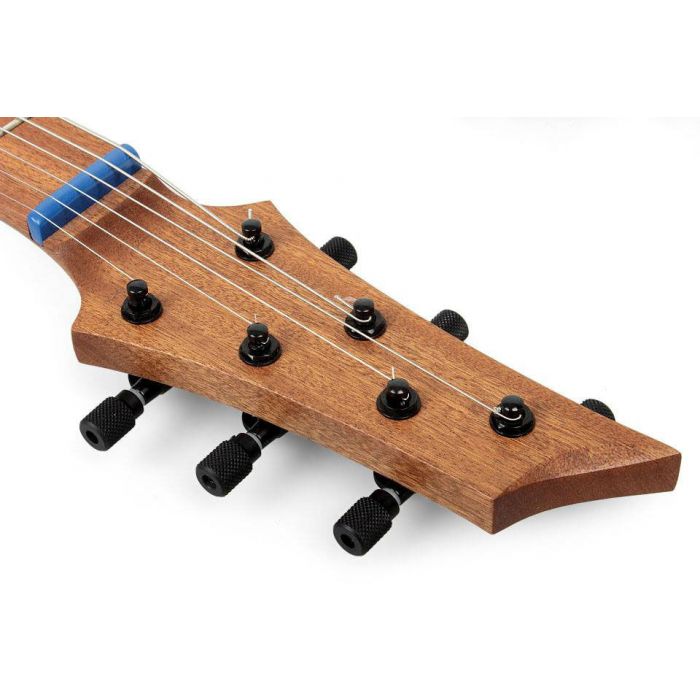 Set of (6) Hipshot SK1 Black Knurled Guitar Tuner Buttons, 6B1IND-B