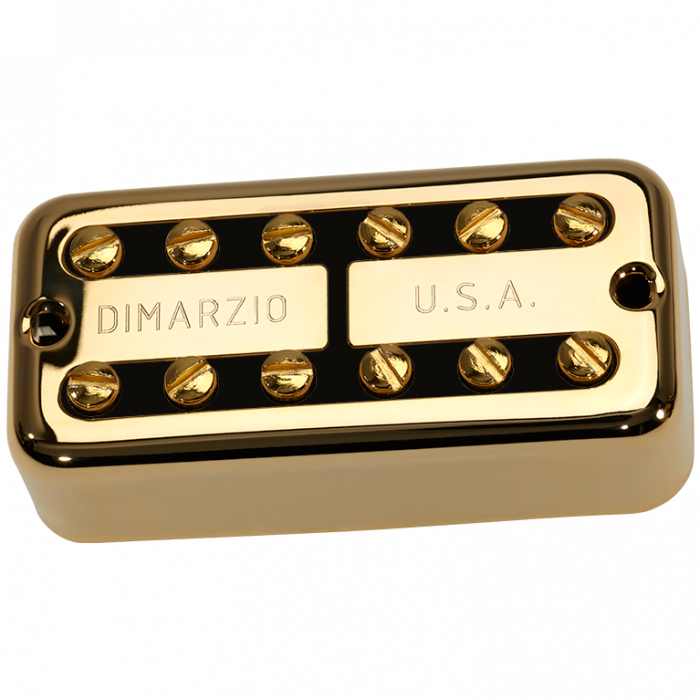 DiMarzio New'Tron Filter'Tron F-SPACED BRIDGE Pickup - Gold Cover w/Black Insert