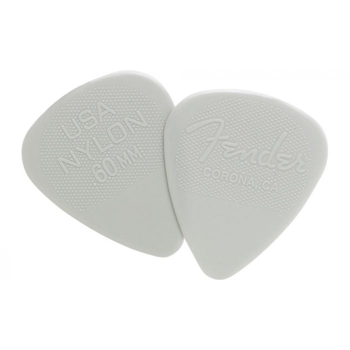 Genuine Fender Nylon Guitar Picks 12-Pack (1 Dozen)  .60mm - 098-6351-750