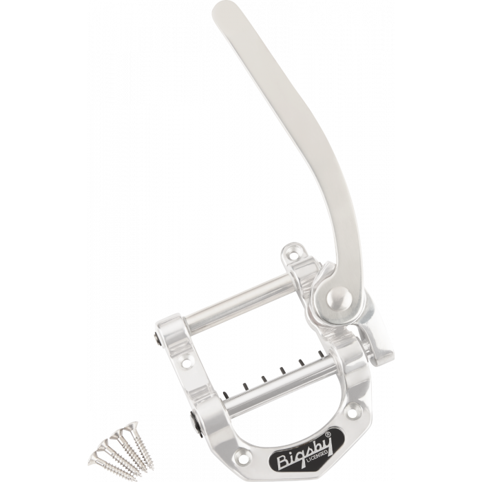 Bigsby Licenced Bigsby B500 Vibrato/Tremolo Tailpiece, Polished Aluminum Chrome