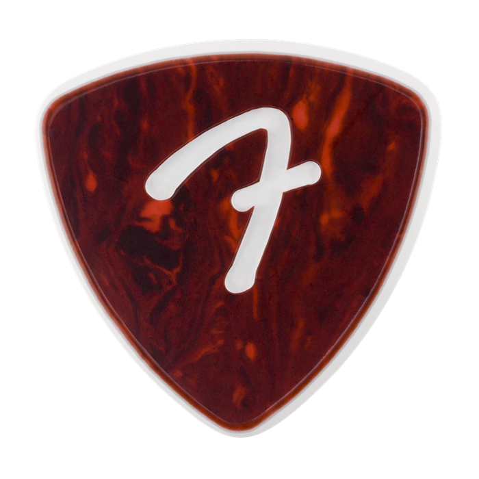 Genuine Fender F-Grip 3-Ply Guitar Picks - 346 Shape - Tortoise Shell - 3 PACK