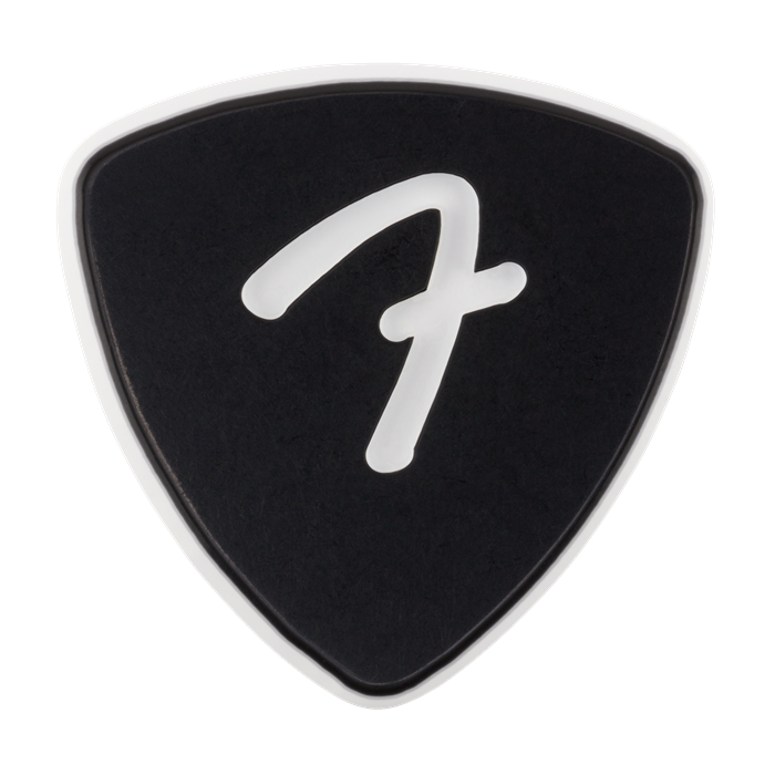 Genuine Fender F-Grip 3-Ply Guitar Picks - 346 Shape - Black - 3 PACK