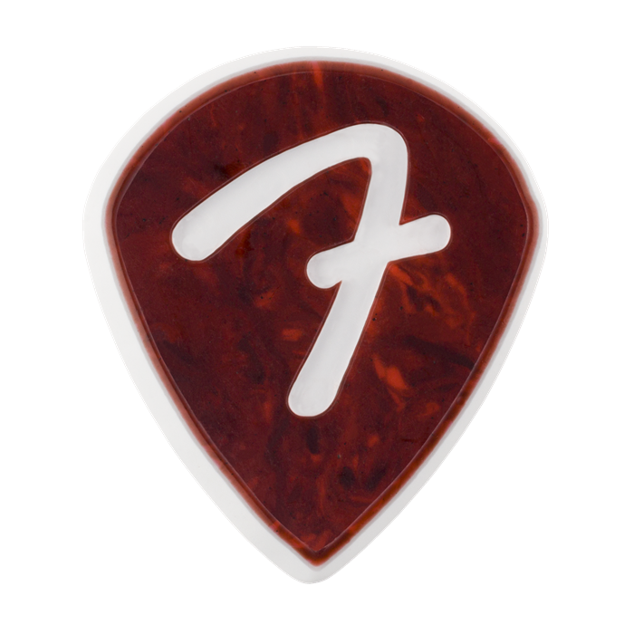 Genuine Fender F-Grip 3-Ply Guitar Picks - 551 Shape - Tortoise Shell - 3 PACK