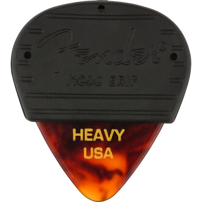 Fender MOJO GRIP Guitar Picks, Celluloid, HEAVY, 3-Pack, TORTOISE SHELL