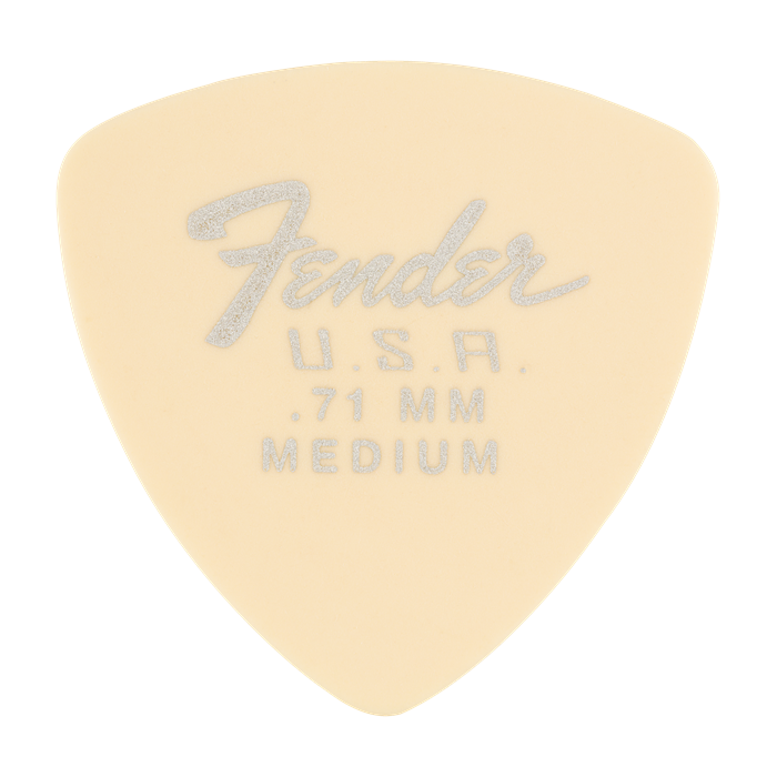 Genuine Fender Dura-Tone Delrin Guitar Picks, 346 Shape, 12-Pack, Olympic White