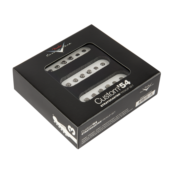 Genuine Fender Custom Shop '54 Stratocaster Strat Guitar Pickups Set - WHITE