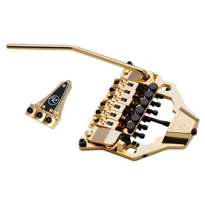 Floyd Rose FRTX03000 FRX Surface-Mount Tremolo Bridge System Kit with Nut - GOLD