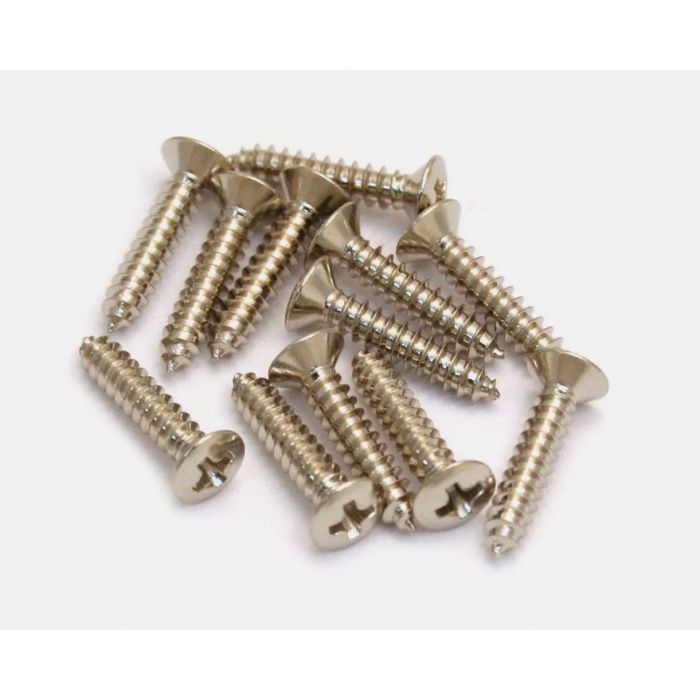 Genuine Gretsch Bezel Screws 0435C, Chrome, 12-pack, 006-1009-049