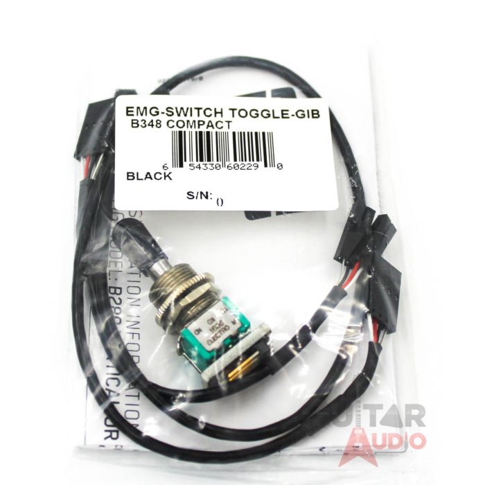 EMG B348 3-POS NA Toggle Switch, Black for Gibson (6439.00)