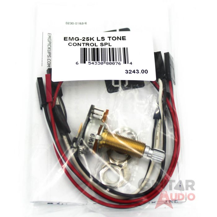 EMG 25k Solderless B124 LONG SPLIT SHAFT Tone Control Pot (3243.00)