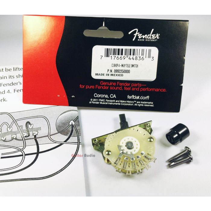 Genuine Fender Custom Shop 4-Way Tele/Telecaster Guitar Mod Pickup Switch