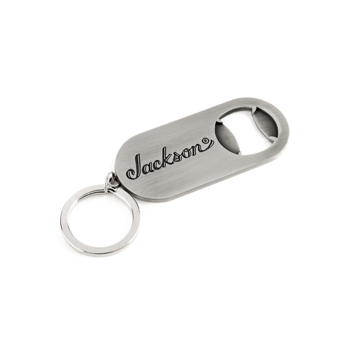 Official Jackson Guitars Logo Keychain with Bottle Opener, Guitar Player Gift