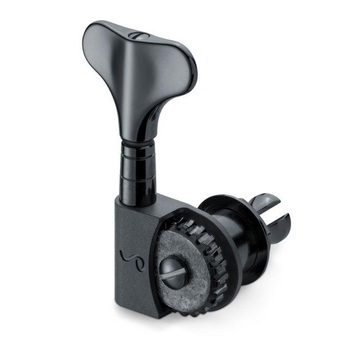 Schaller Germany 2x2 BM Light M4, Lightweight Split-Post Bass Tuners Set, BLACK