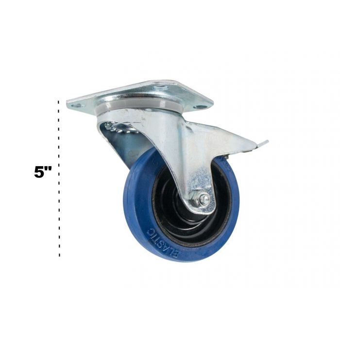 OSP ATA-BLUE-4-LOCKING Premium 4" Rubber Caster for ATA Cases and Racks